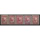 ESPAÑA 1938 Yv AEREO 188/92 SERIE COMPLETA DE ESTAMPILLAS NUEVAS MINT DE LUJO 140 € EN EDIFIL 185 €